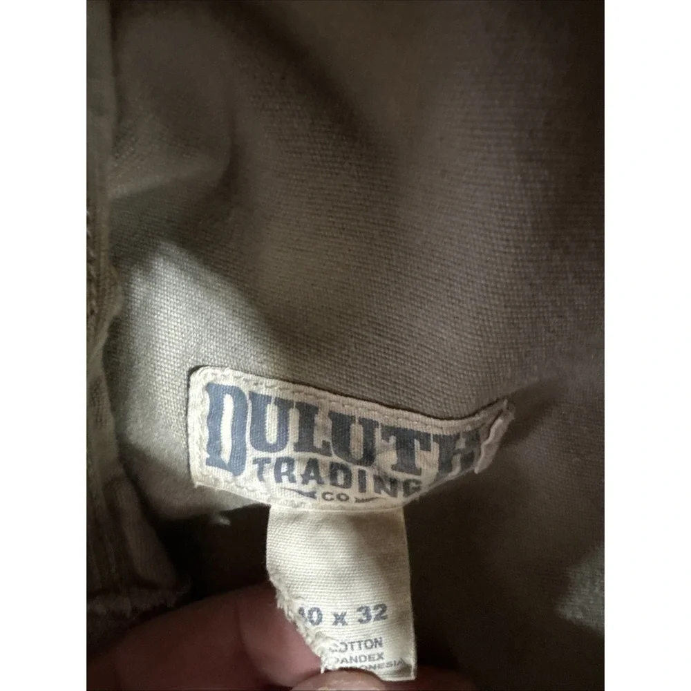 Duluth Trading Pants Mens 40x32 Beige Flex Fire Hose Workwear Stretch